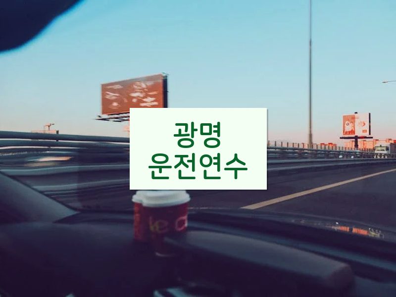 광명운전연수 후기