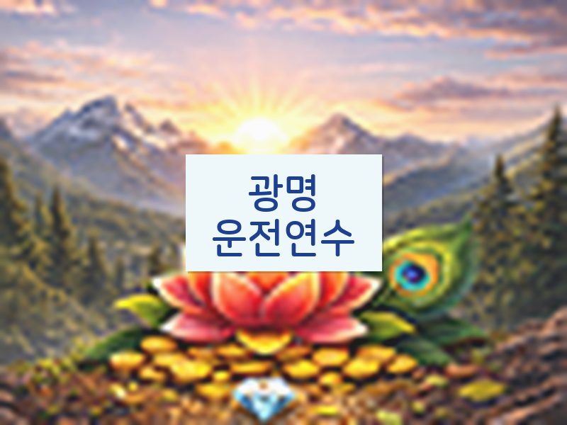광명운전연수 후기