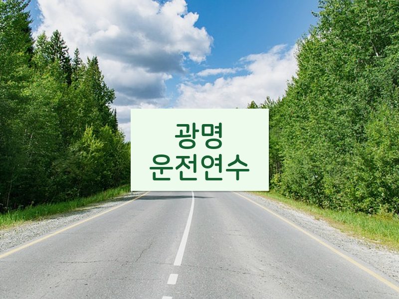 광명운전연수 후기