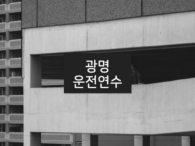 광명운전연수 후기