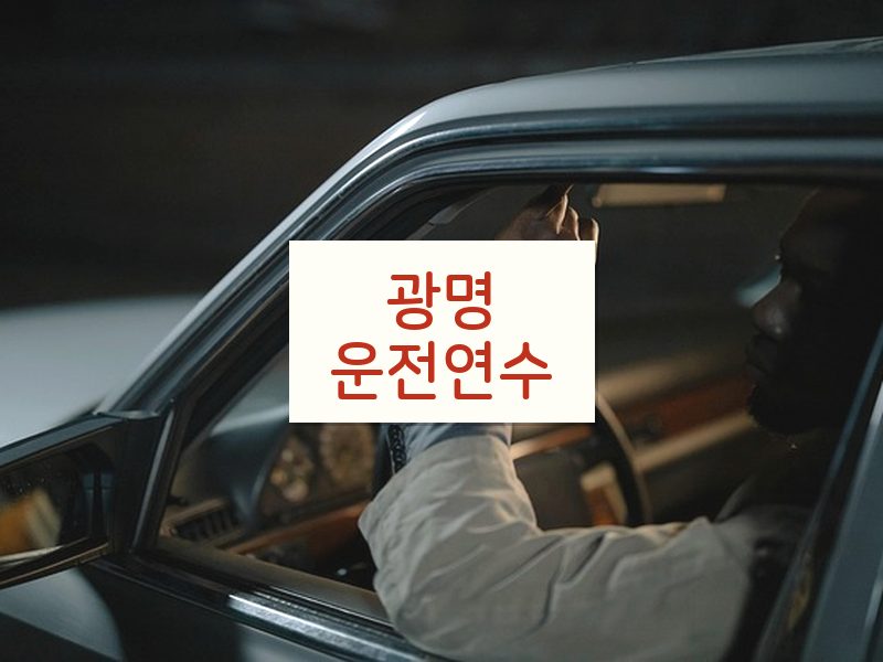 광명운전연수 후기