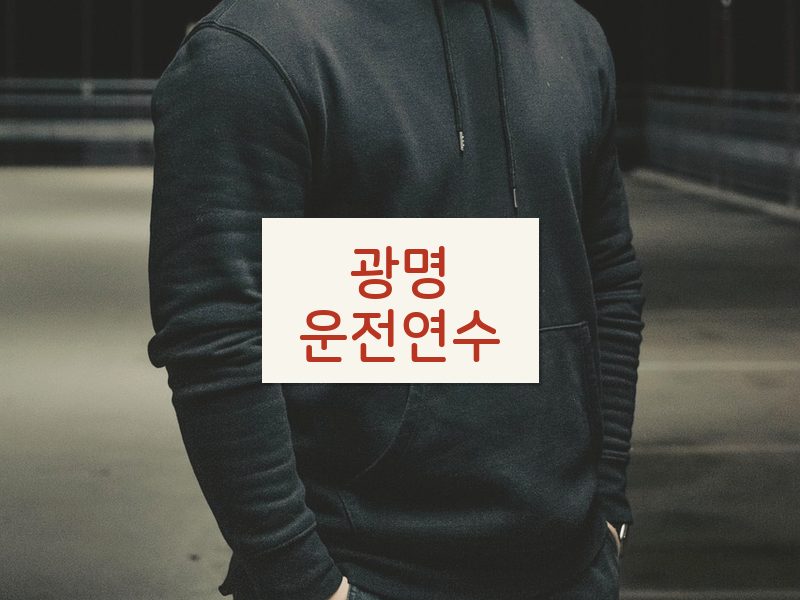 광명운전연수 후기
