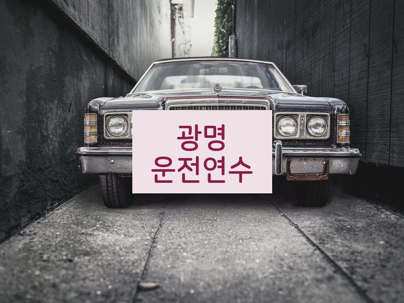 광명운전연수 후기