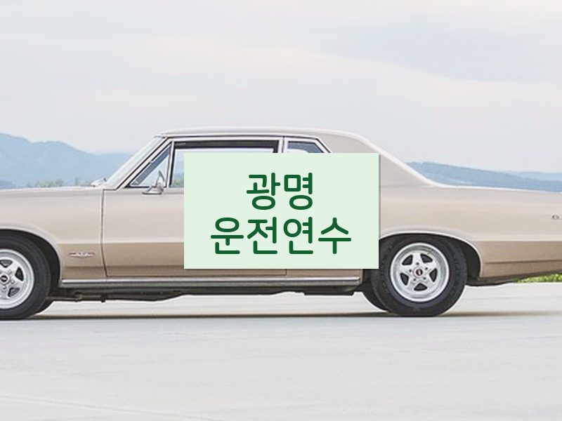 광명운전연수 후기