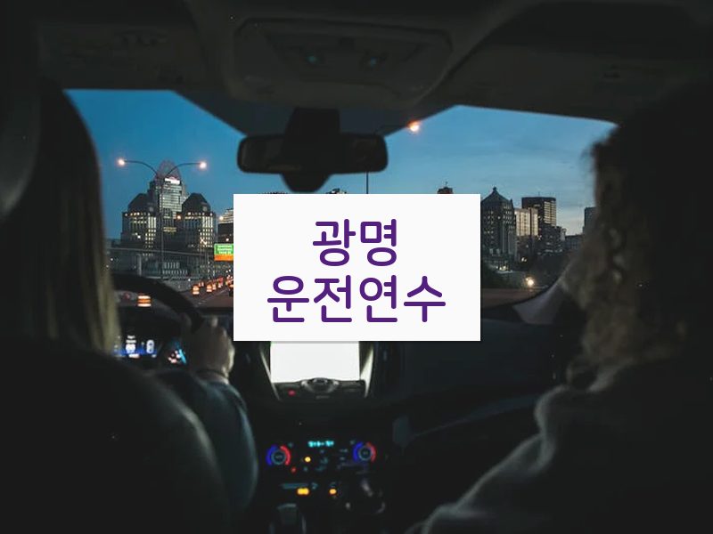 광명운전연수 후기