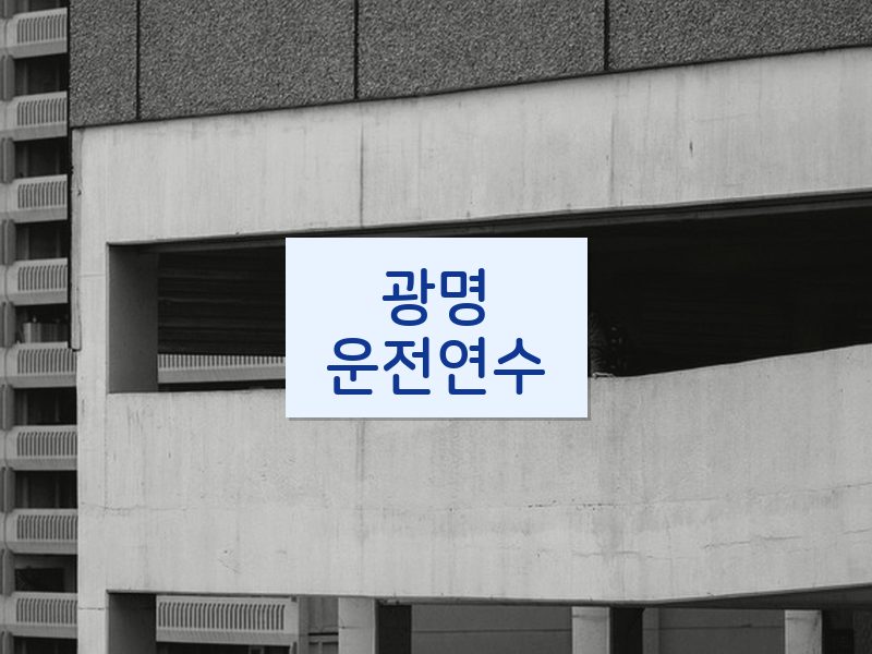 광명운전연수 후기