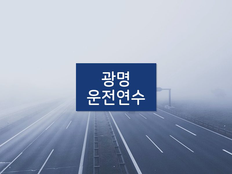 광명운전연수 후기