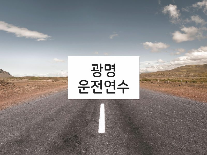 광명운전연수 후기
