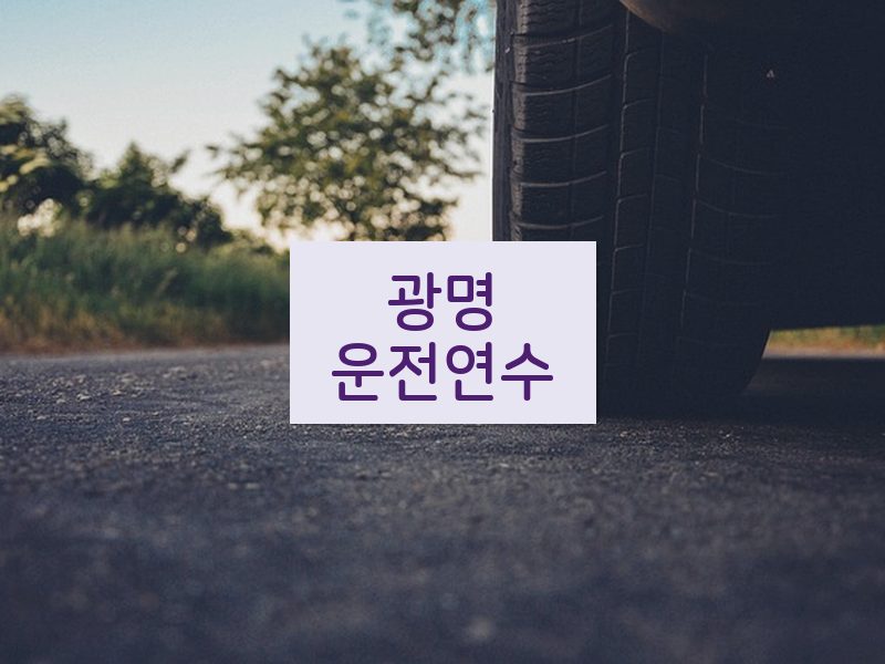 광명운전연수 후기