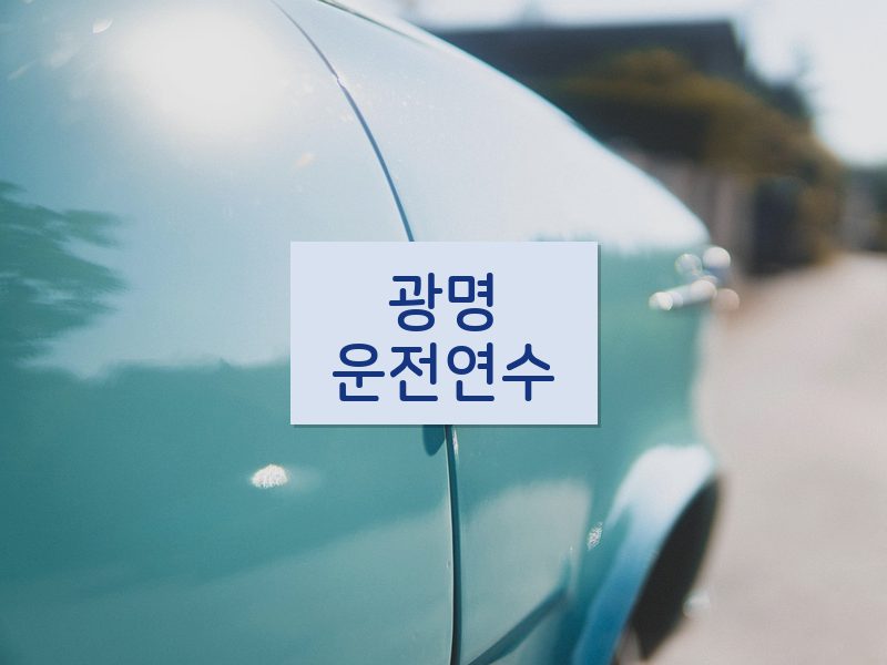 광명운전연수 후기