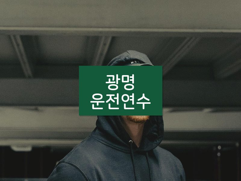 광명운전연수 후기