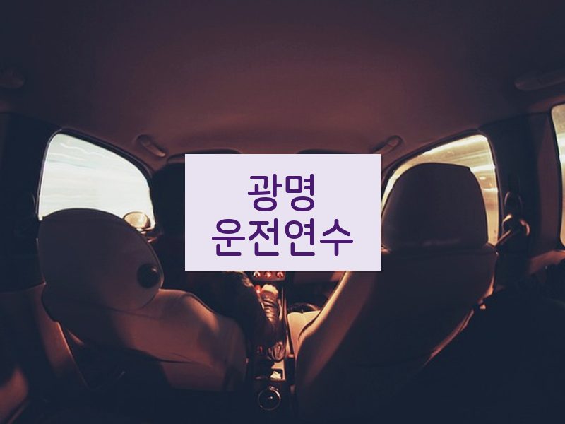 광명운전연수 후기