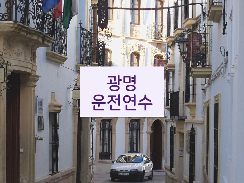 광명운전연수 후기