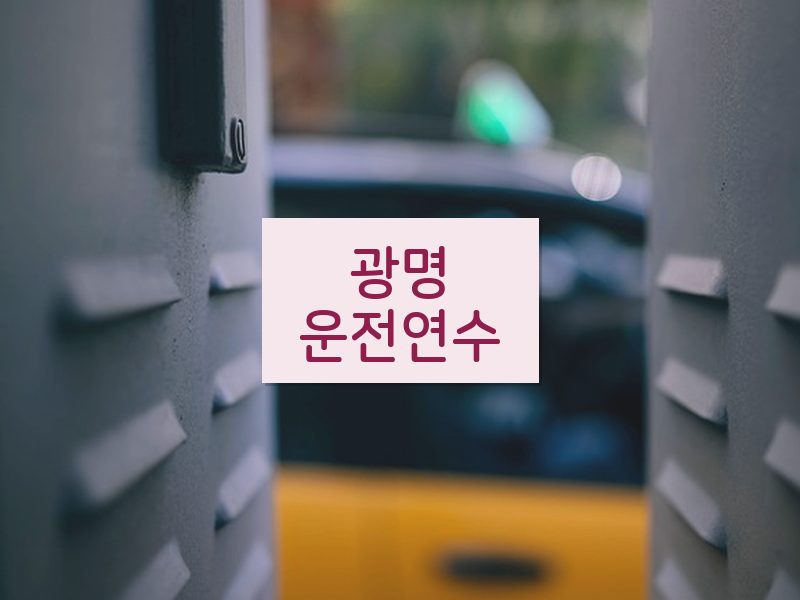 광명운전연수 후기
