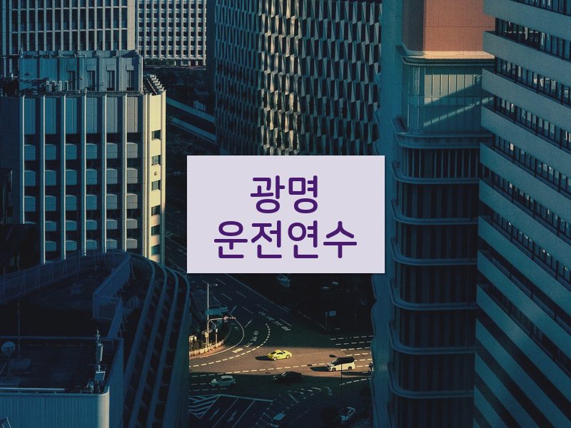 광명운전연수 후기