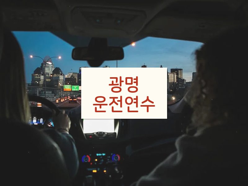 광명운전연수 후기