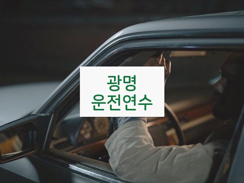 광명운전연수 후기