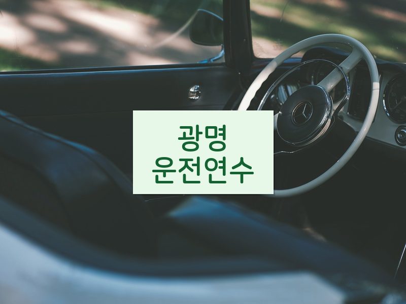 광명운전연수 후기