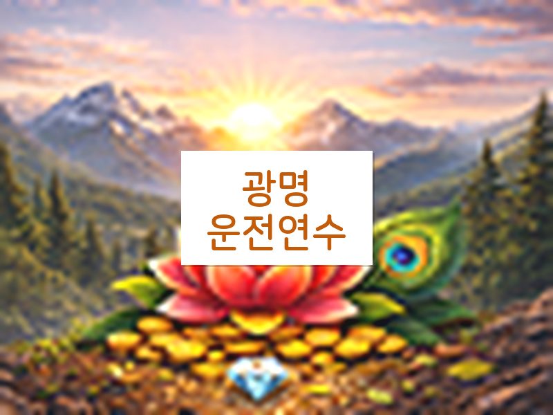 광명운전연수 후기
