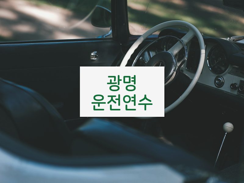 광명운전연수 후기