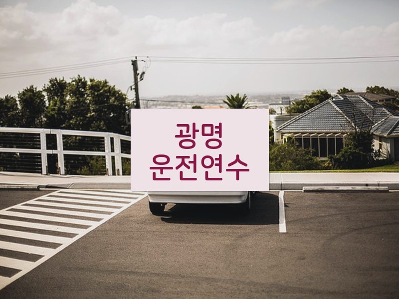 광명운전연수 후기