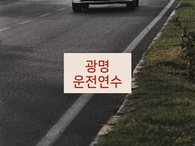 광명운전연수 후기