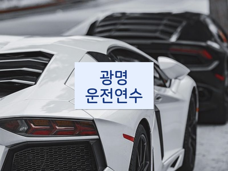 광명운전연수 후기
