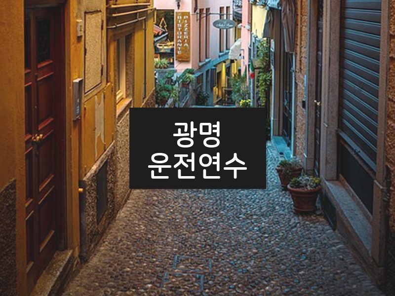 광명운전연수 후기