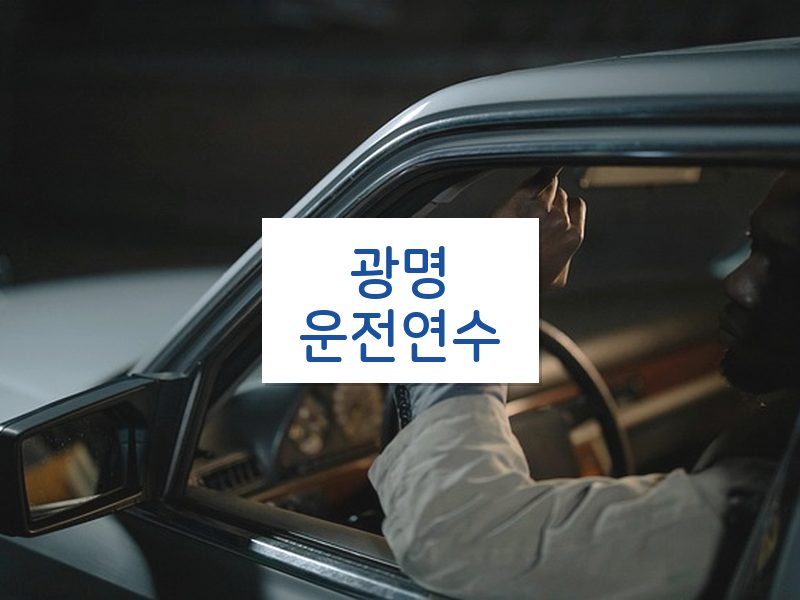 광명운전연수 후기