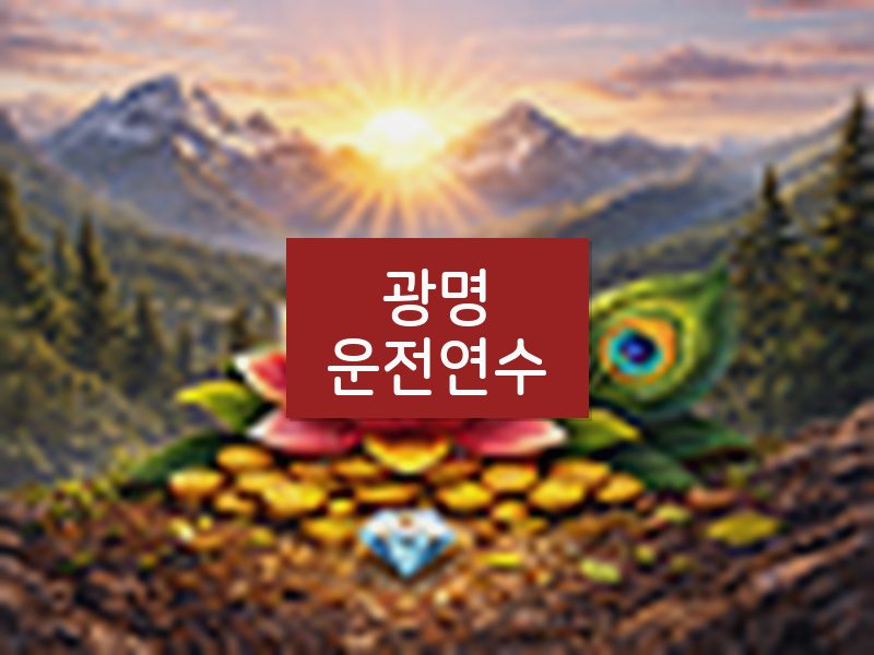 광명운전연수 후기