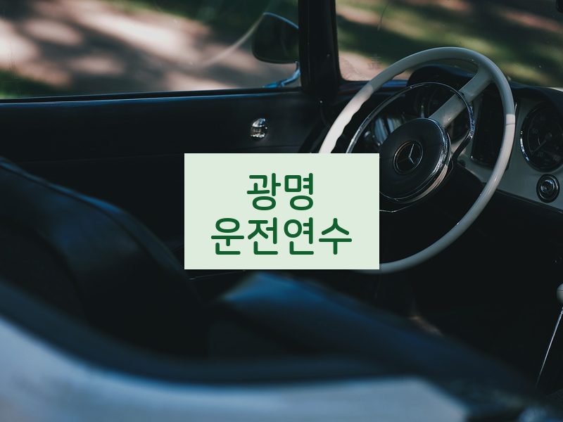 광명운전연수 후기