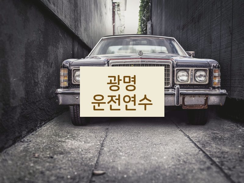 광명운전연수 후기