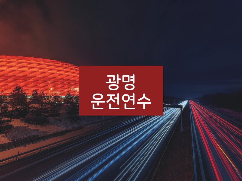 광명운전연수 후기