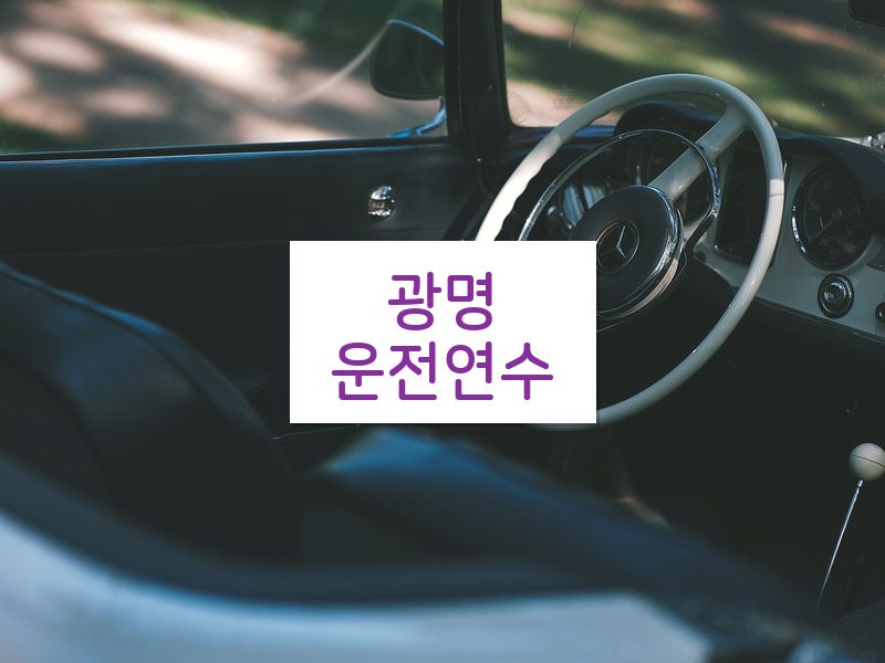 광명운전연수 후기