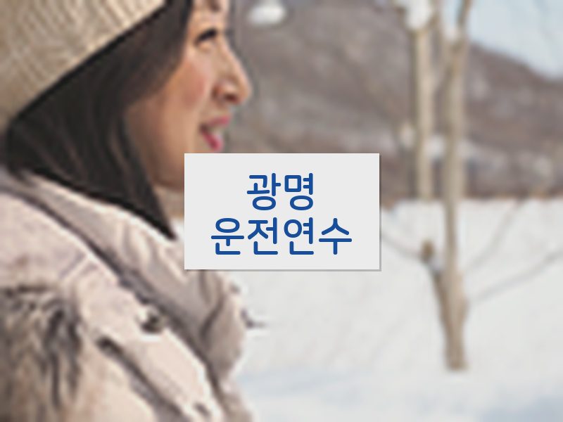 광명운전연수 후기
