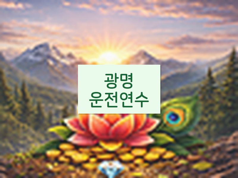 광명운전연수 후기