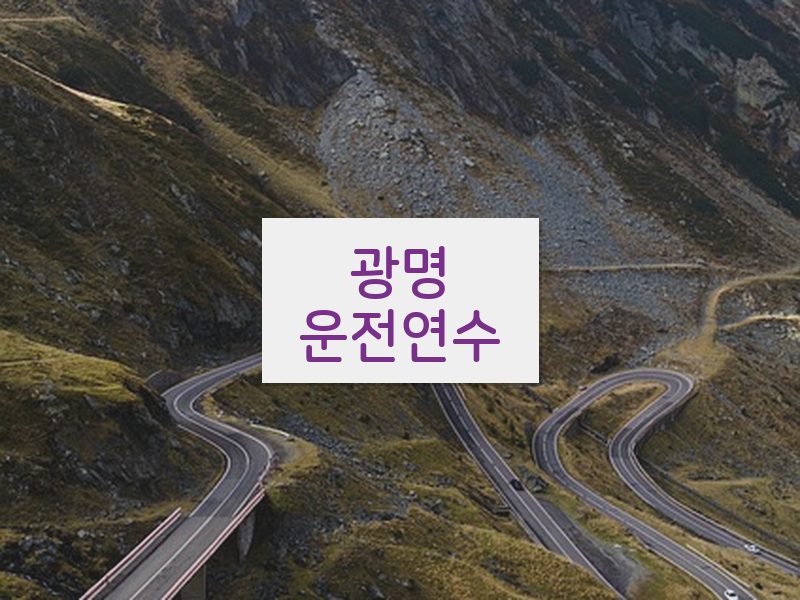 광명운전연수 후기