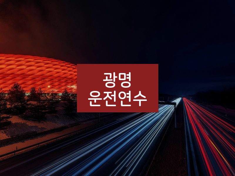 광명운전연수 후기