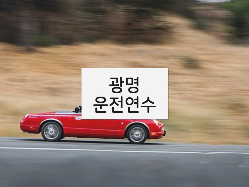 광명운전연수 후기