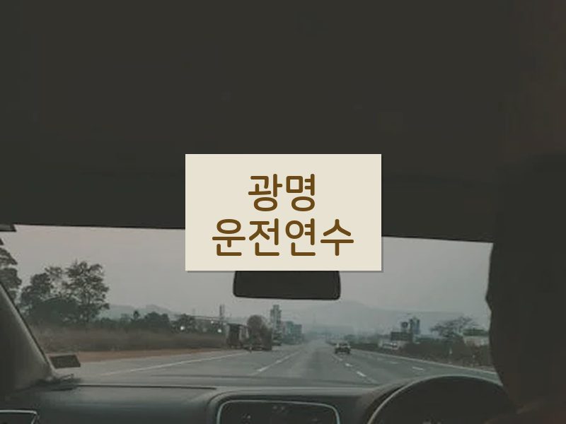 광명운전연수 후기