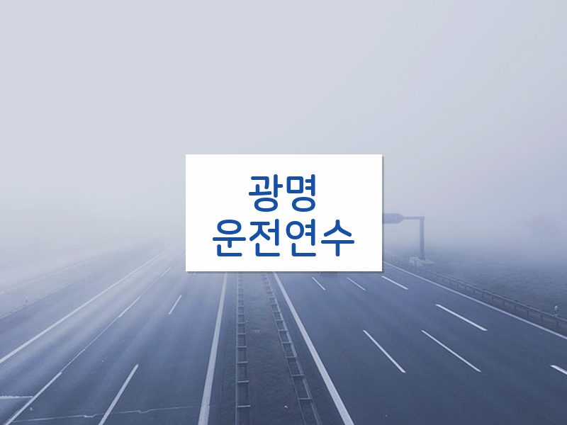광명운전연수 후기