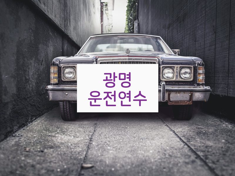 광명운전연수 후기