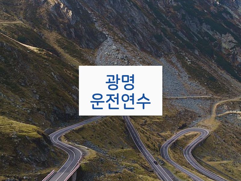 광명운전연수 후기