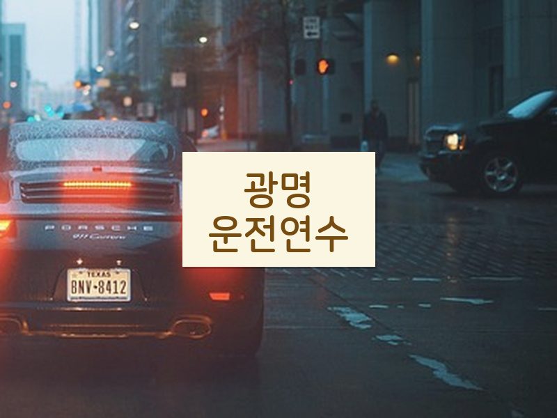 광명운전연수 후기