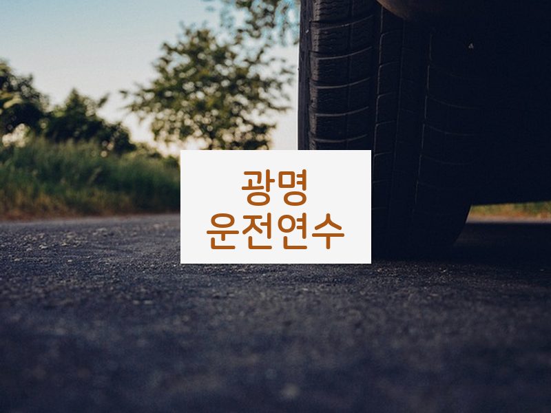 광명운전연수 후기