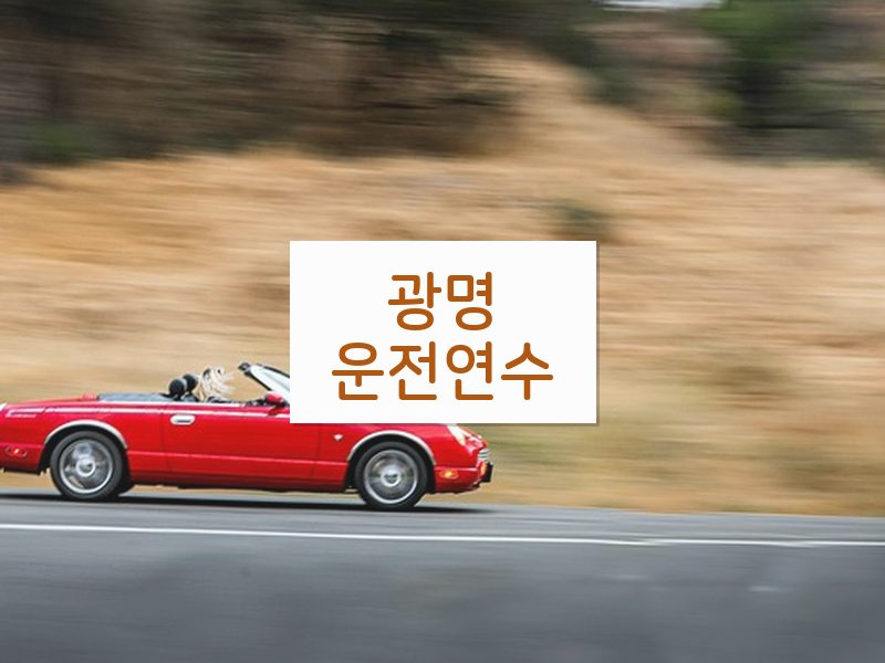 광명운전연수 후기