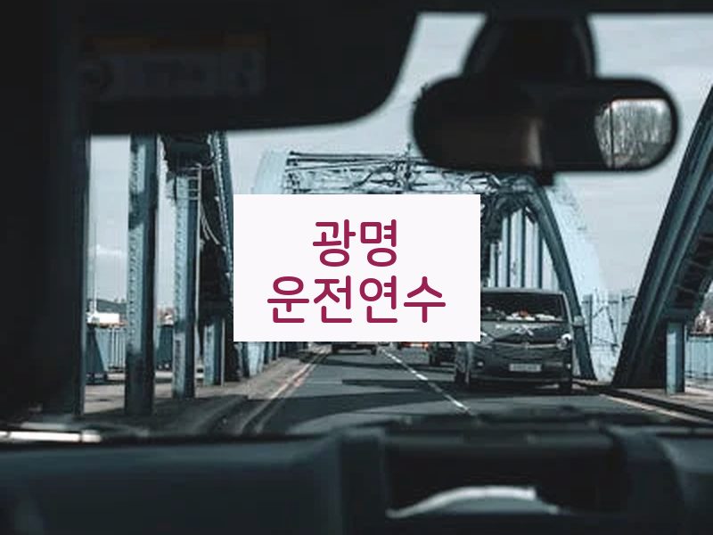 광명운전연수 후기