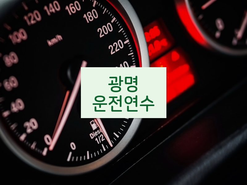 광명운전연수 후기