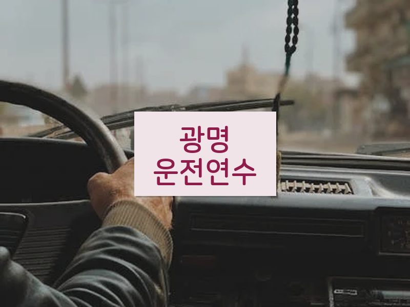 광명운전연수 후기