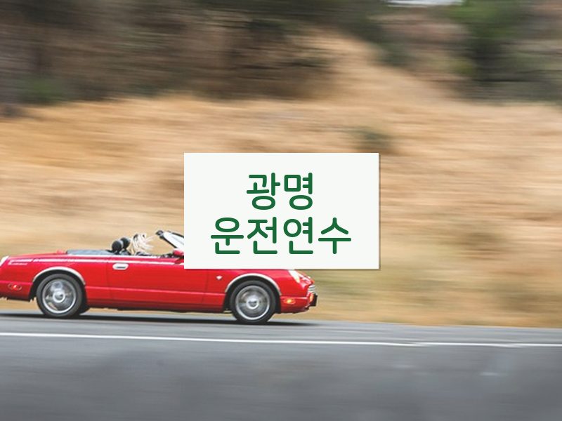 광명운전연수 후기